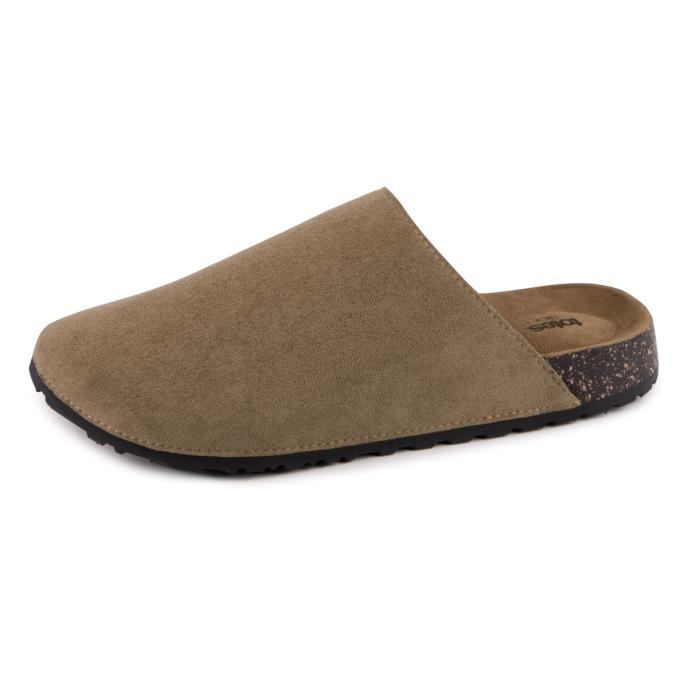 totes® Mens Microsuede Clog Brown Extra Image 1
